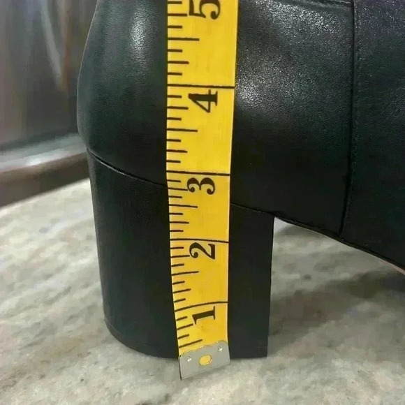 Cole Haan Women's Grand High Heel Boots leather Black Size 11B zip up inside - Picture 11 of 11